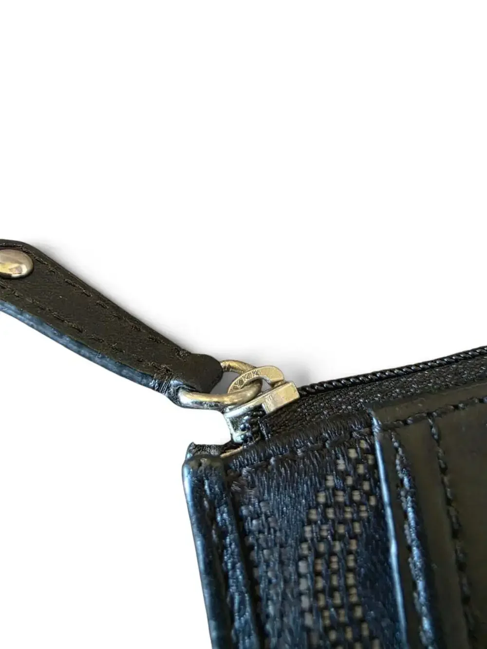 Coach Signature C Coin Purse Key Pouch Black Horse Carriage Logo Vintage Y2K
